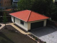 Neubau Doppelgarage, inkl. Außenanlage